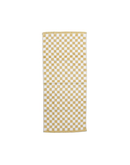 checkerboard towel_yellow
