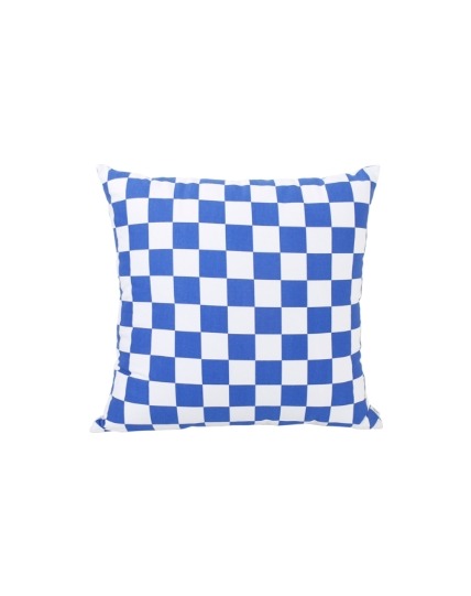 checkerboard cushion_blue