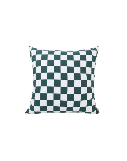 checkerboard cushion_green