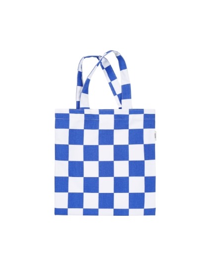 checkerboard smallbag_blue