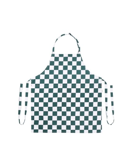 checkerboard apron_green