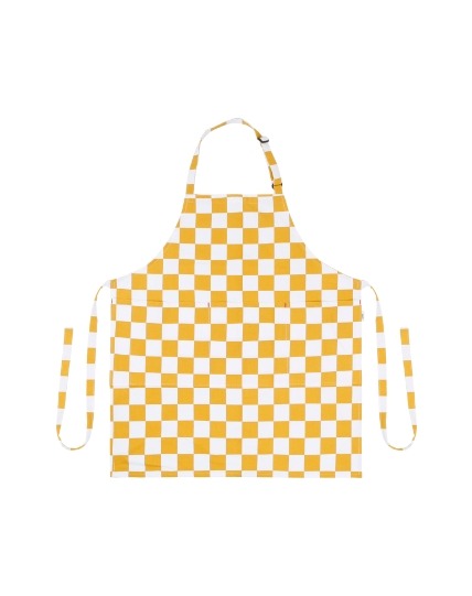 checkerboard apron_yellow